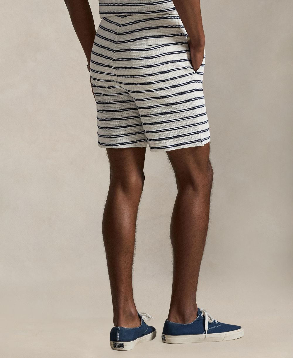 Men's Striped Slim-Fit Shorts