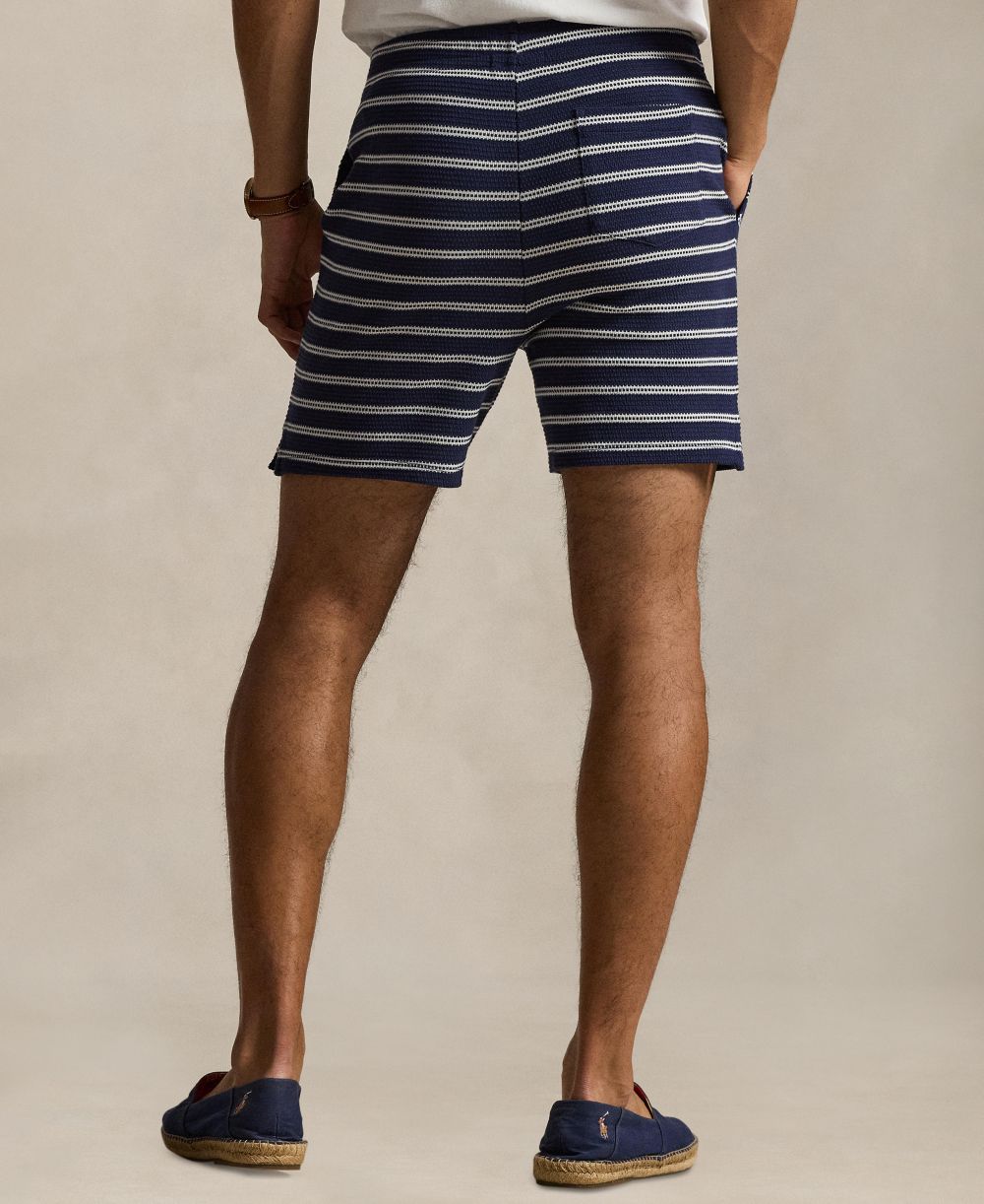 Men's Striped Slim-Fit Shorts