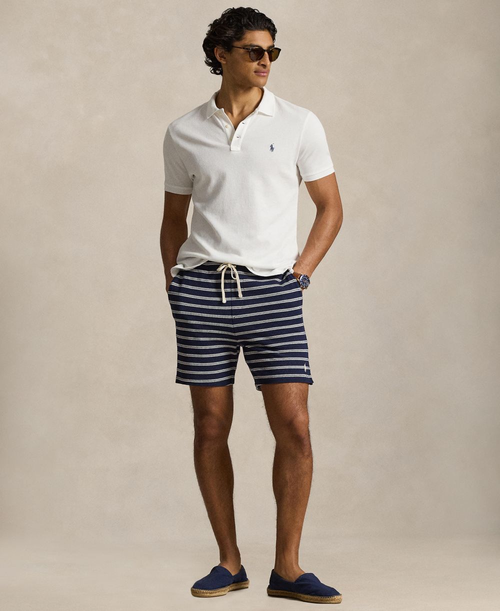 Men's Striped Slim-Fit Shorts