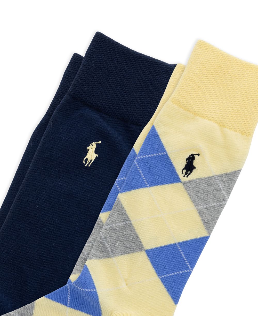 Men's Argyle Slack Socks, 2-Pack
