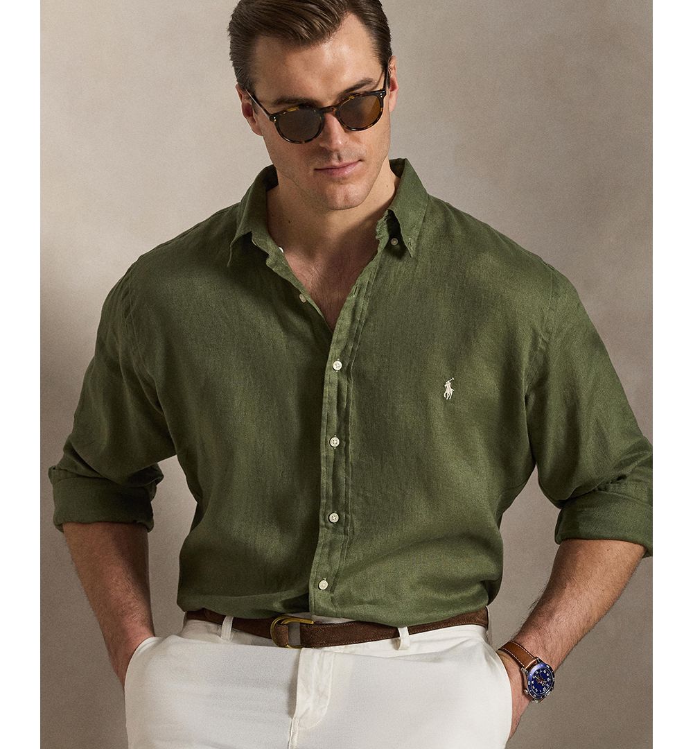 Men's Big & Tall Linen Shirt