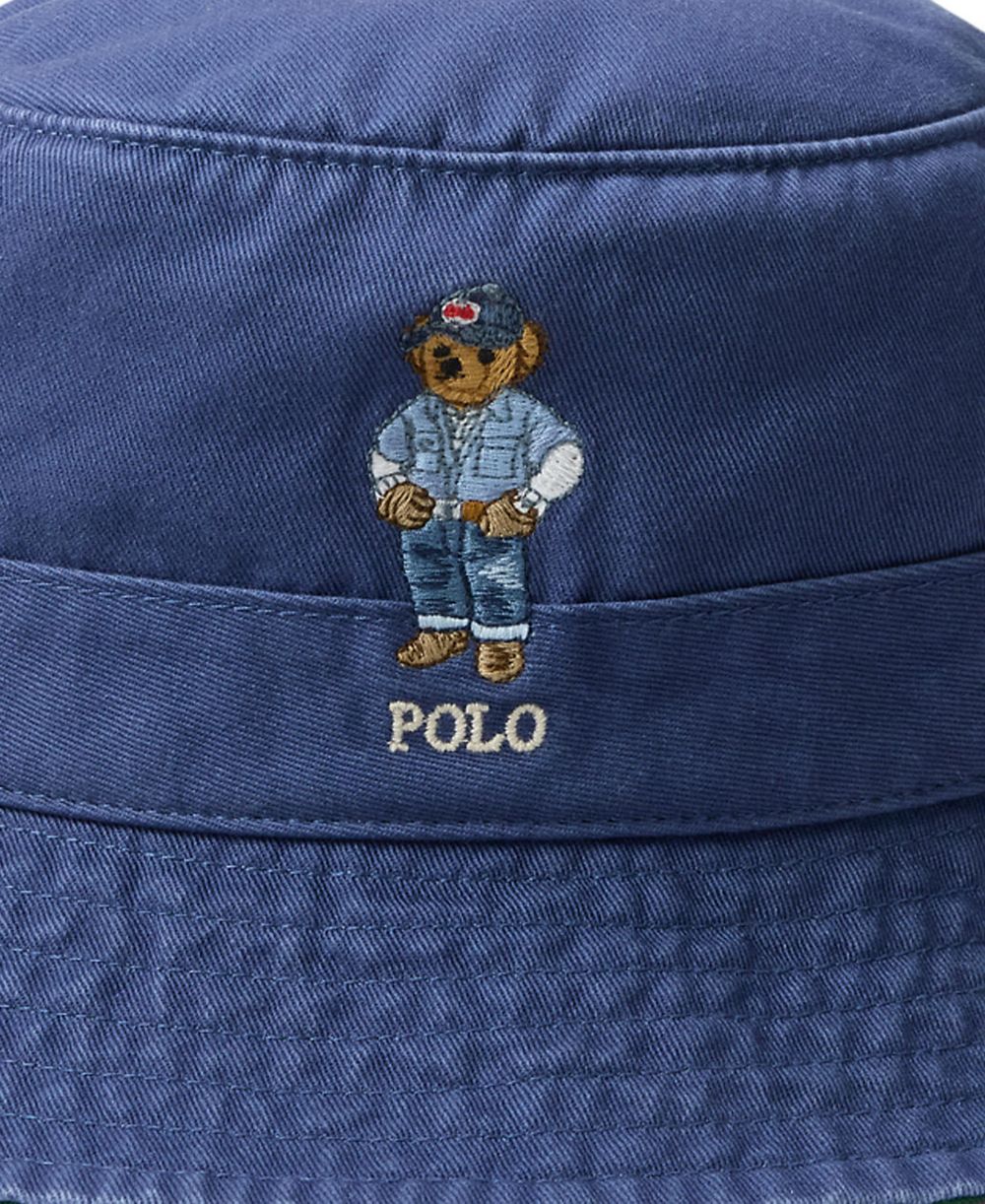 Men's Polo Bear Twill Bucket Hat