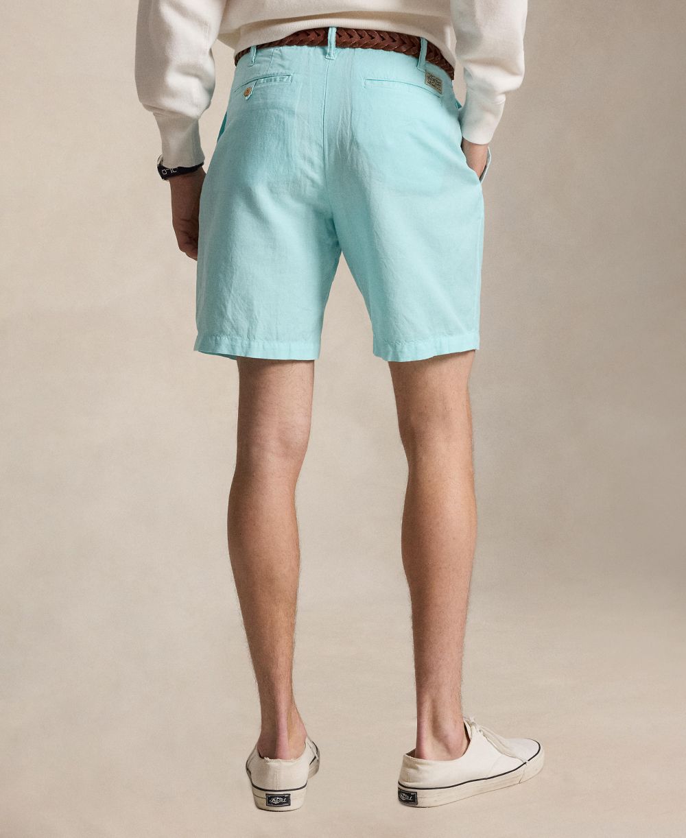 Men's 8.5" Straight-Fit Linen Cotton Chino Shorts
