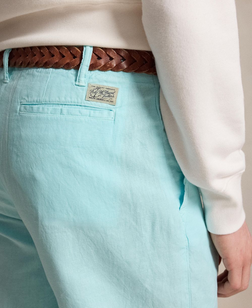 Men's 8.5" Straight-Fit Linen Cotton Chino Shorts