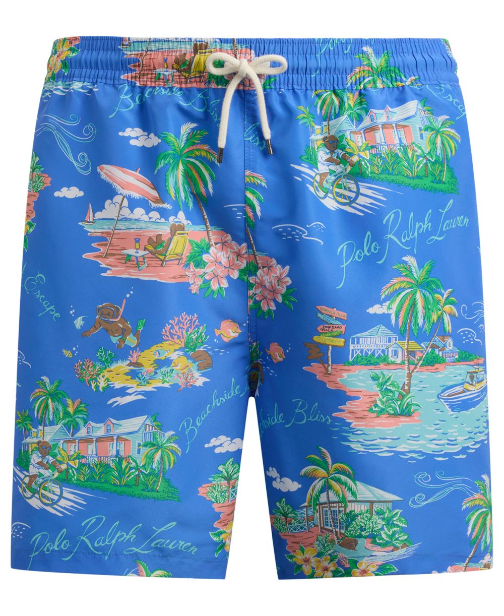 Men's Big & Tall Traveler Classic-Fit Polo Bear Swim Trunk