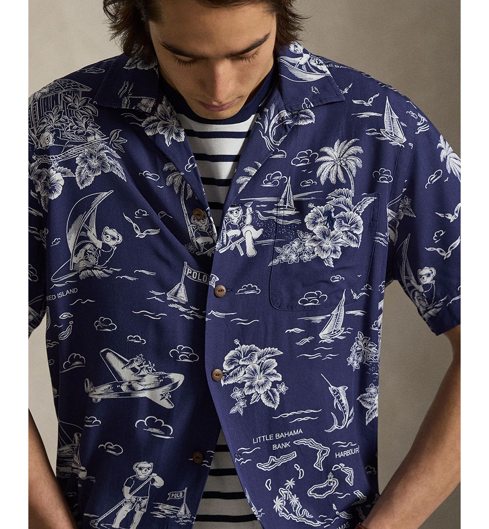 Classic Fit Polo Bear Camp Shirt