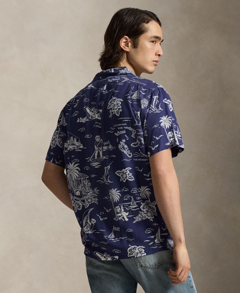 Classic Fit Polo Bear Camp Shirt