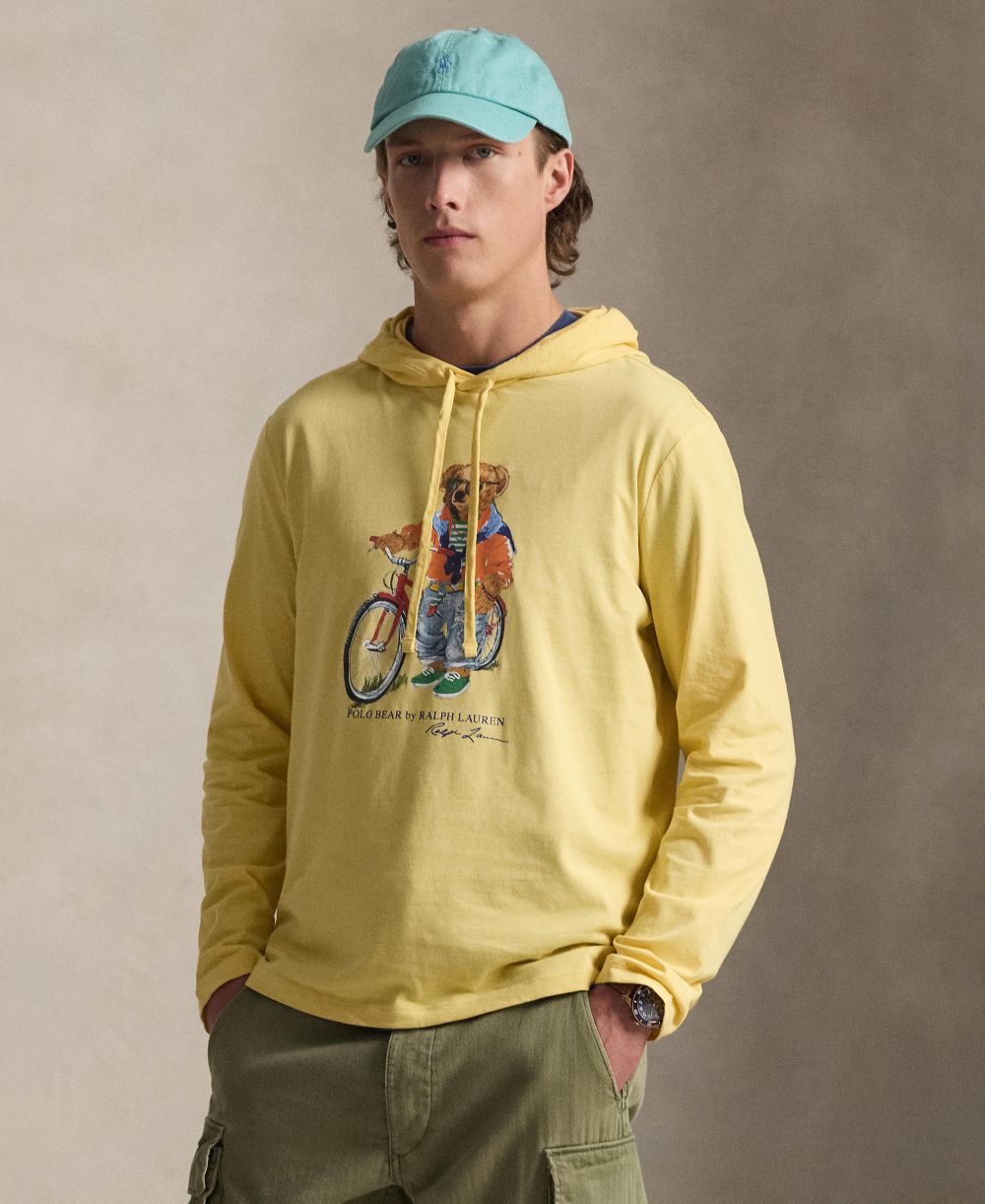 Men's Long-Sleeve Hooded T-Shirt