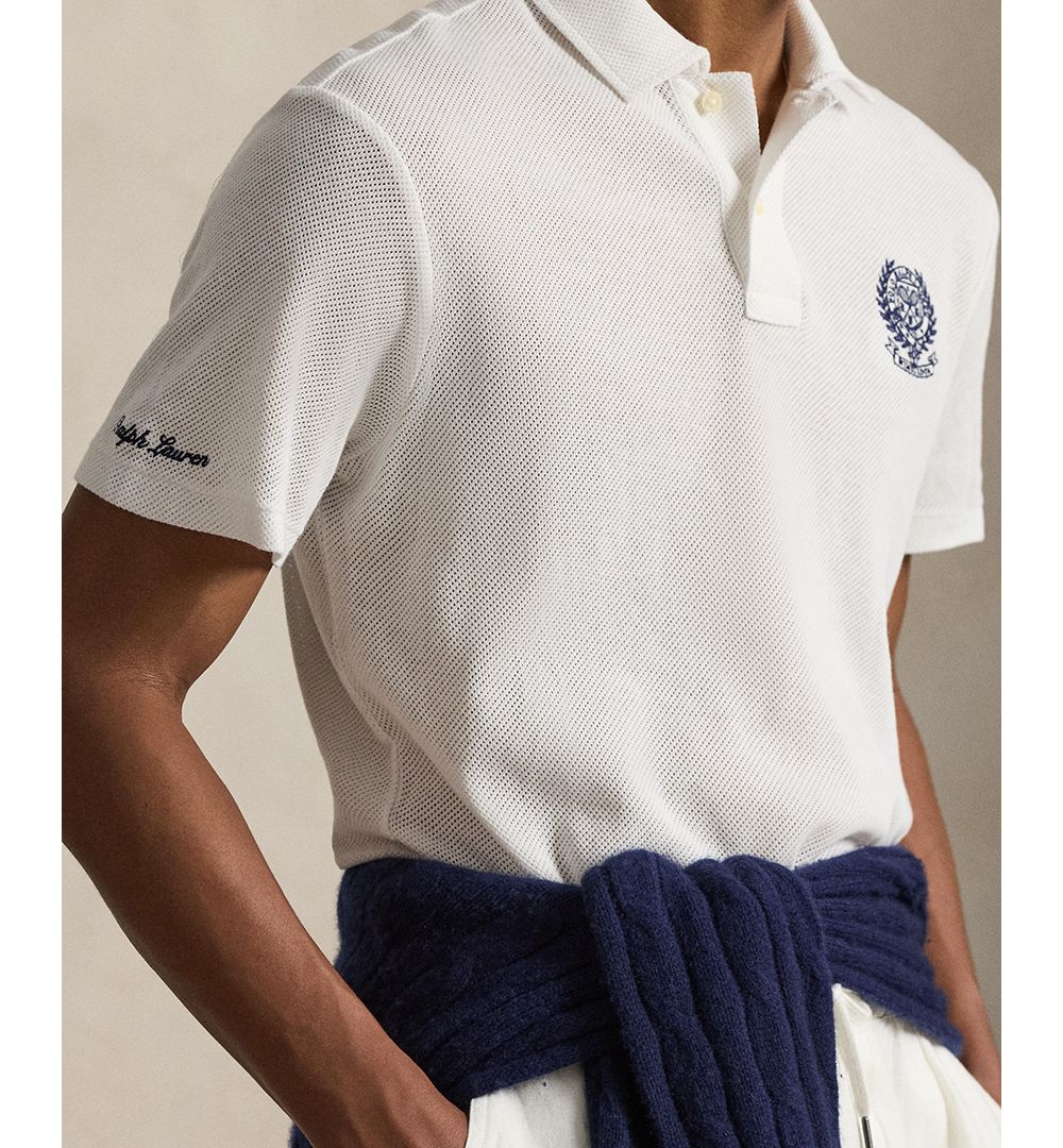 Men's Embroidered Wimbledon Collared Polo Shirt