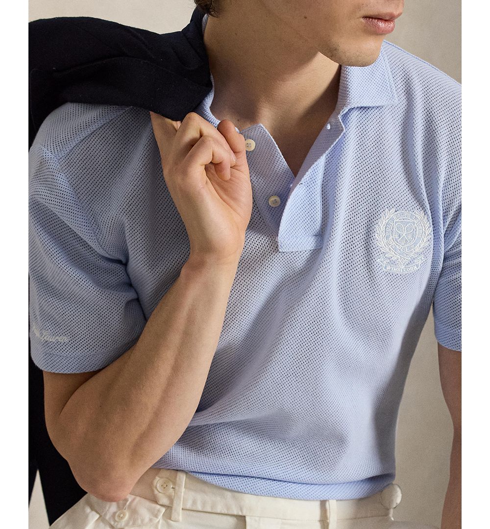 Men's Embroidered Wimbledon Collared Polo Shirt