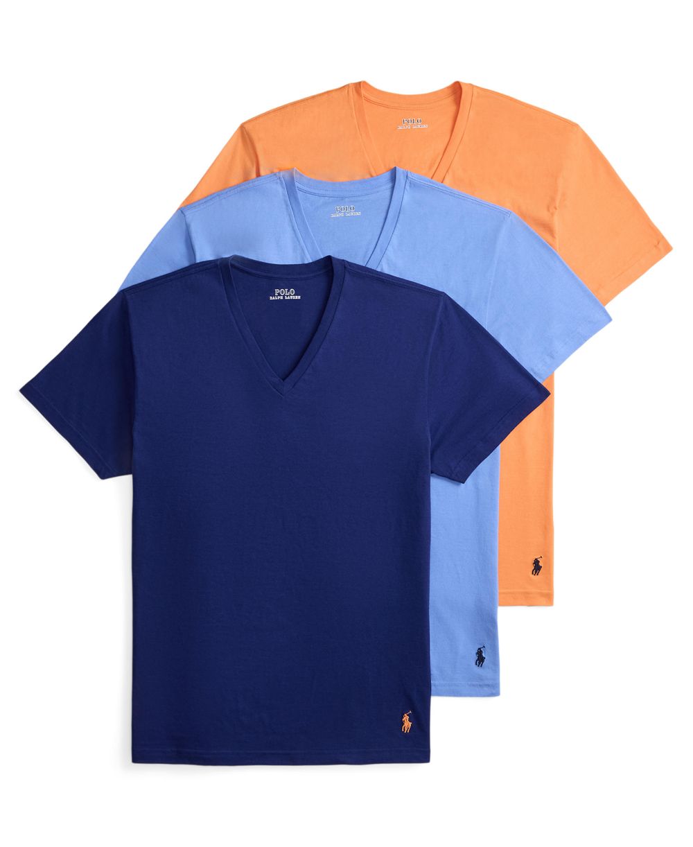 Men's 3-Pack Classic Cotton V-Neck Undershirts