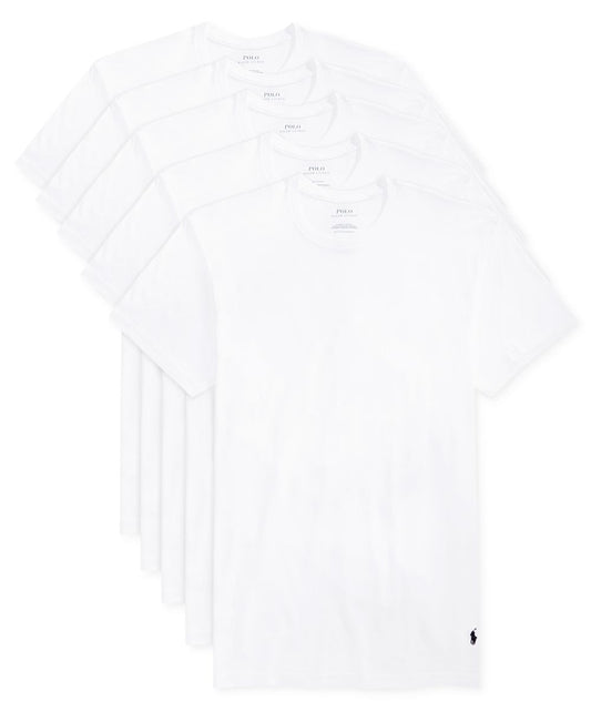 Men's 5-Pack Slim Fit Classic Cotton Crewneck Undershirts