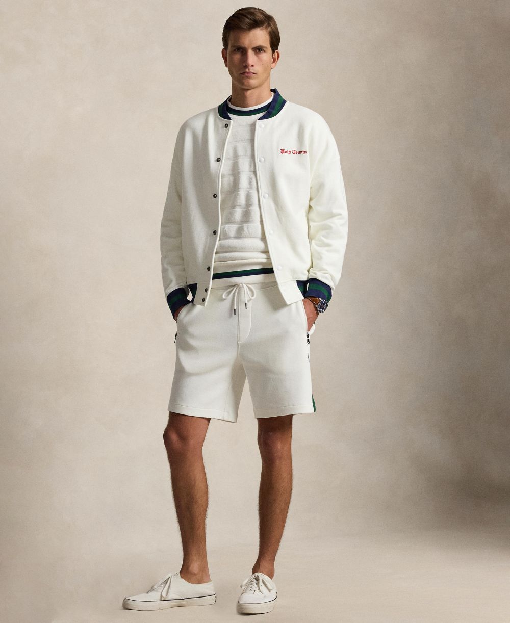 Men's Cotton-Blend Double-Knit Shorts