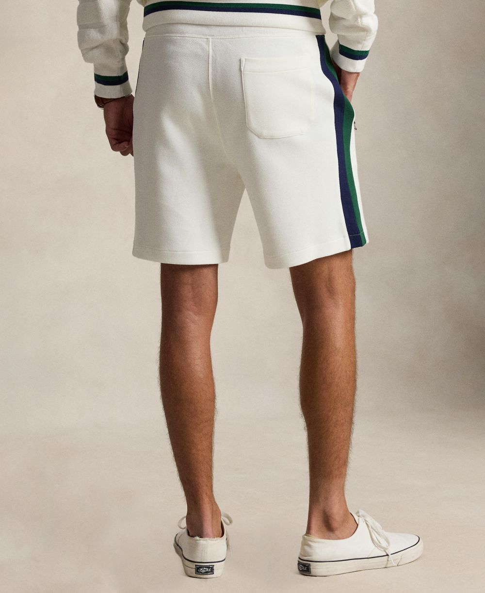 Men's Cotton-Blend Double-Knit Shorts