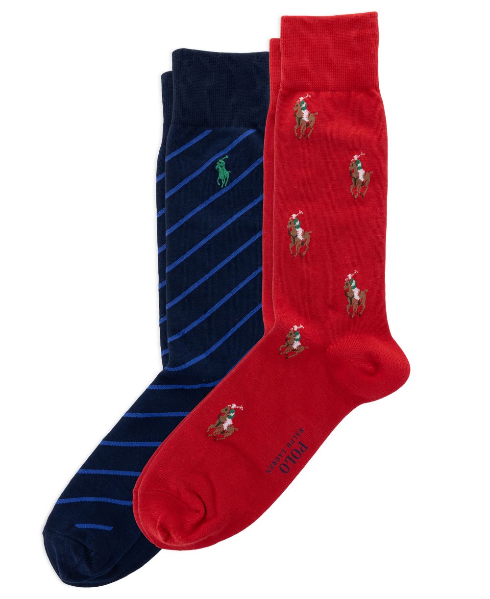 Men's 2-Pack Knit-In Pony Slack Socks