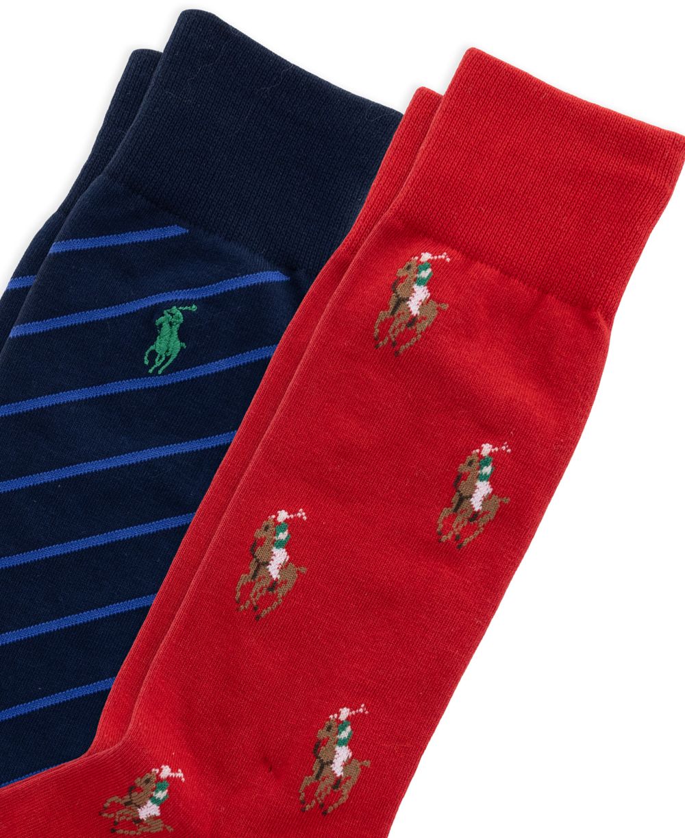 Men's 2-Pack Knit-In Pony Slack Socks