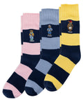 Men's Embroidered Polo Bear Sock Giftbox