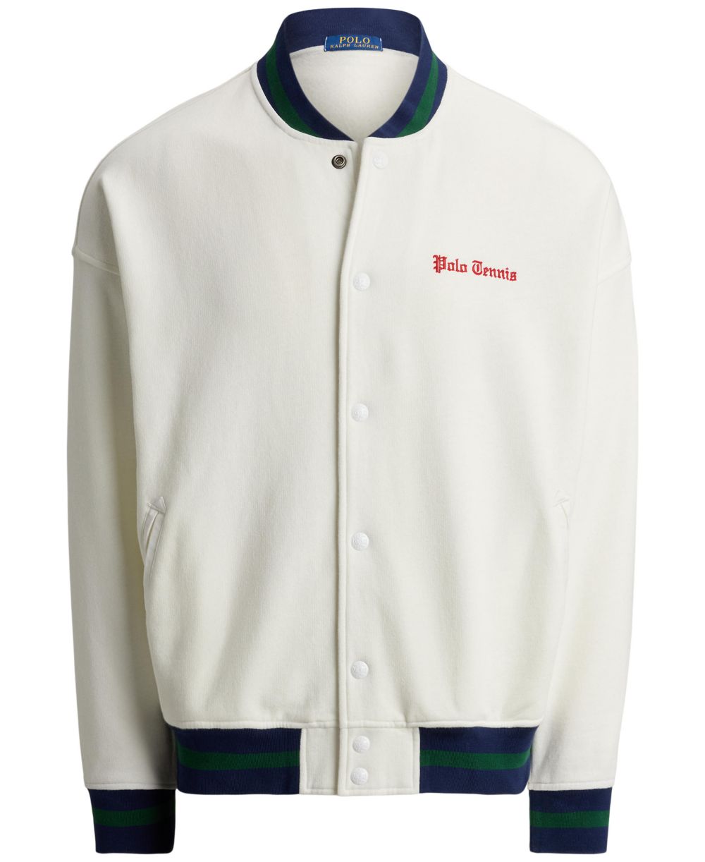 Men's Relaxed Fit Fleece Baseball Jacket