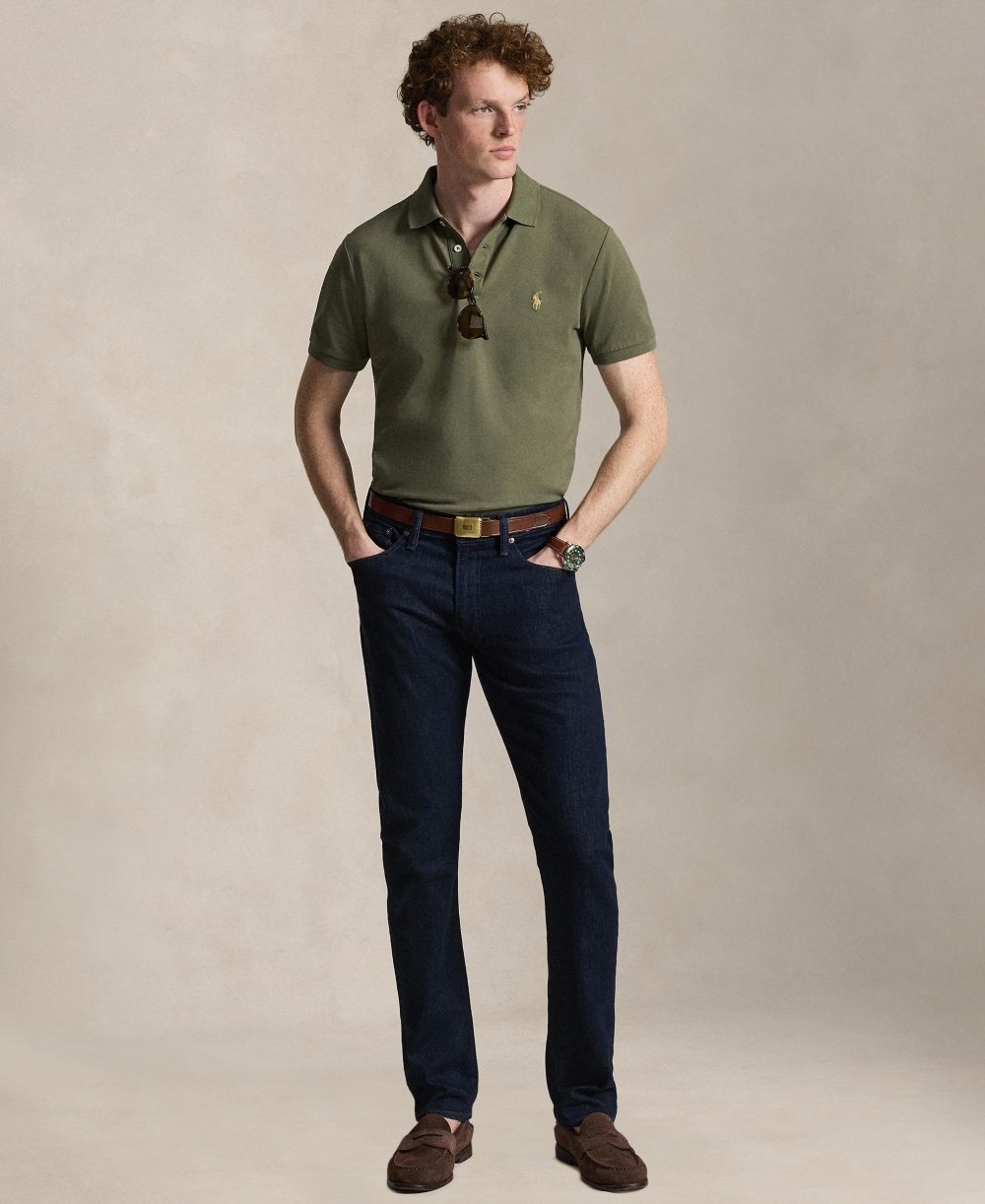Men's Classic-Fit Stretch Mesh Polo Shirt