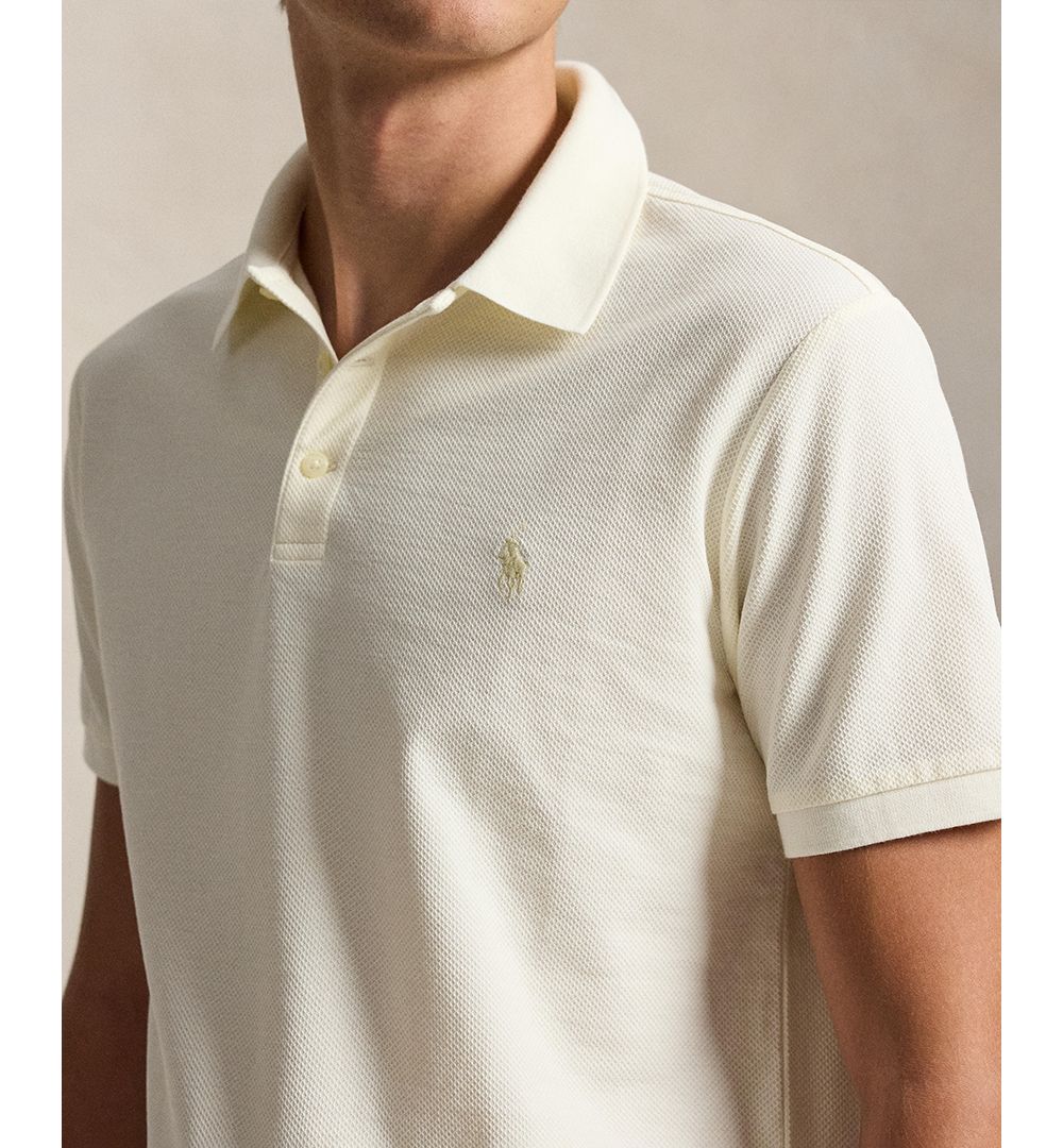 Men's Custom Slim-Fit Honeycomb-Mesh Polo Shirt