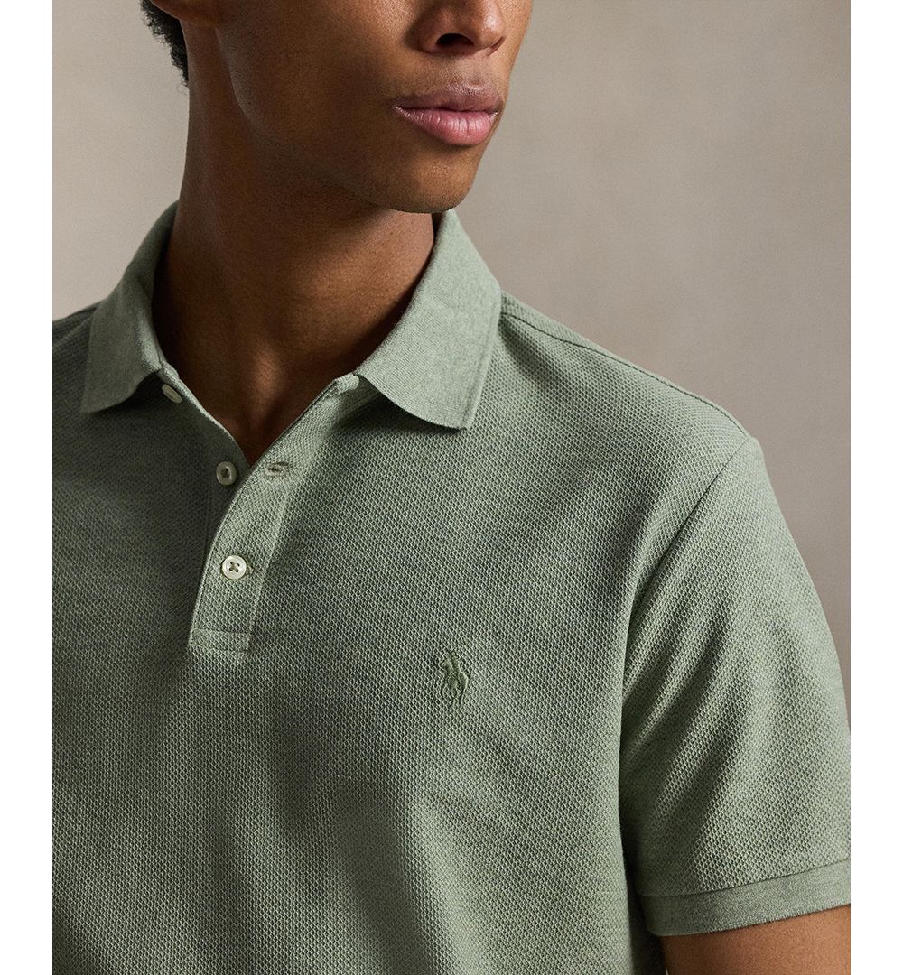 Men's Custom Slim-Fit Honeycomb-Mesh Polo Shirt