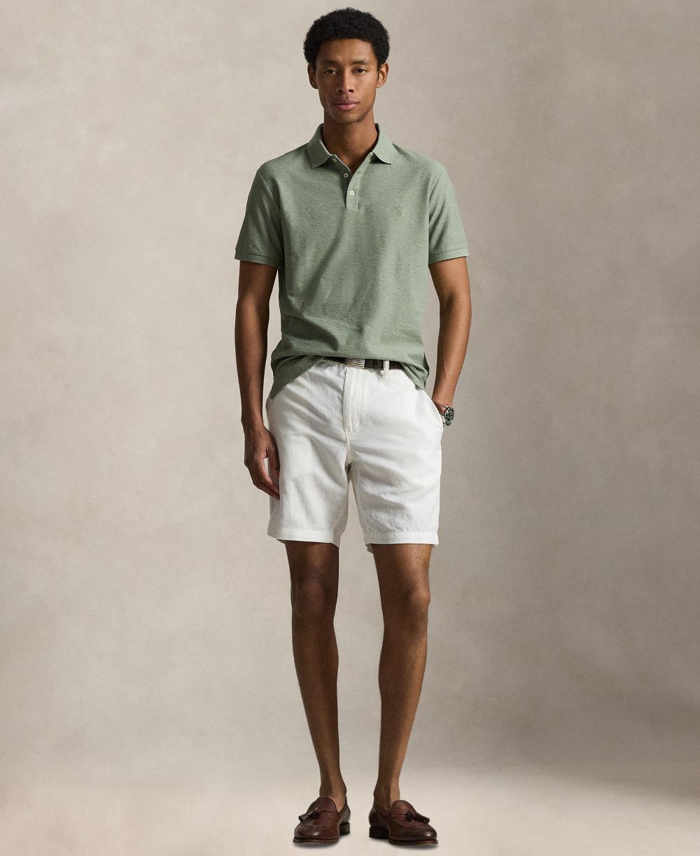 Men's Custom Slim-Fit Honeycomb-Mesh Polo Shirt