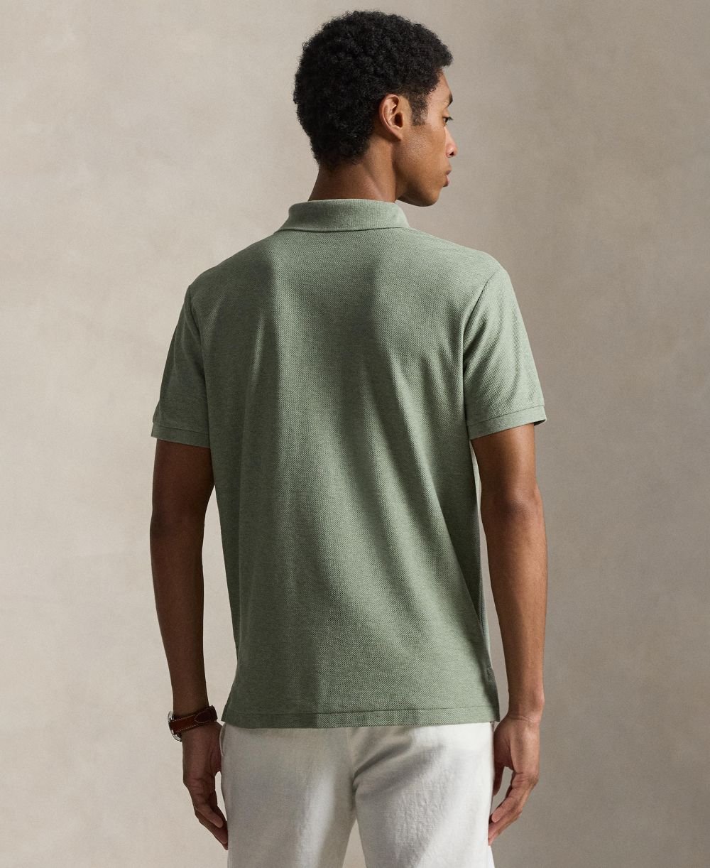 Men's Custom Slim-Fit Honeycomb-Mesh Polo Shirt