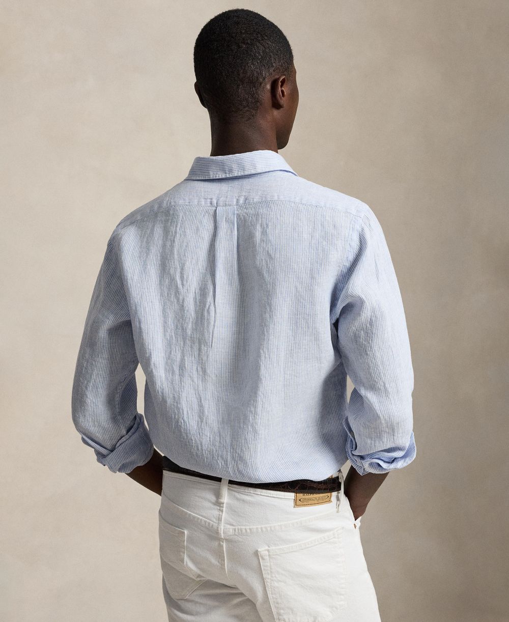 Men's Striped Linen Classic-Fit Shirt