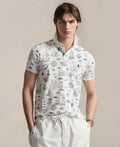 Men's Classic-Fit Nautical Mesh Polo Shirt
