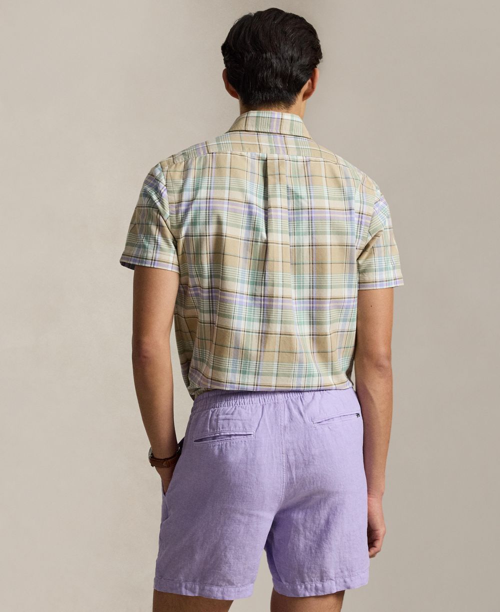 Classic Fit Plaid Oxford Shirt