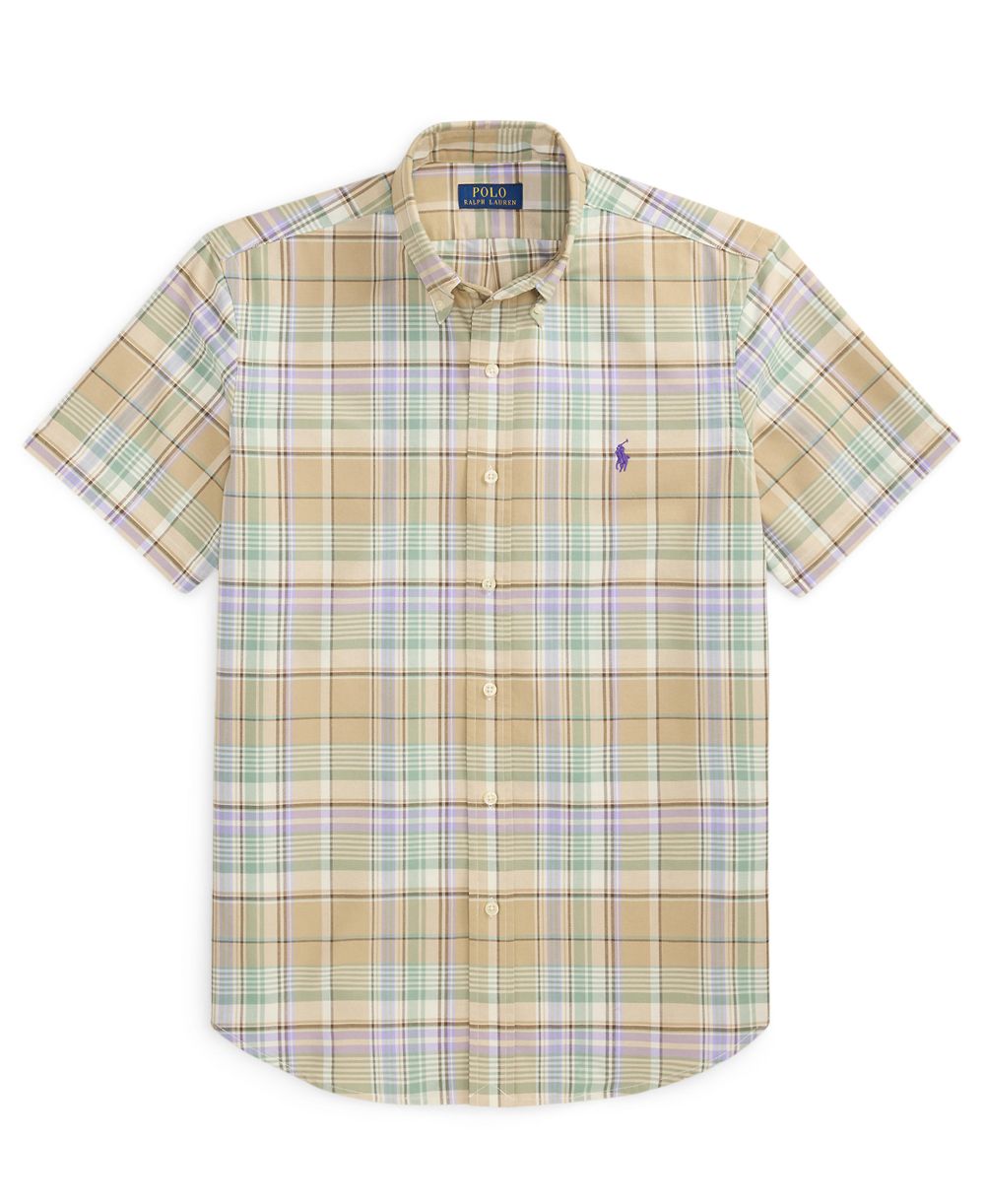 Classic Fit Plaid Oxford Shirt