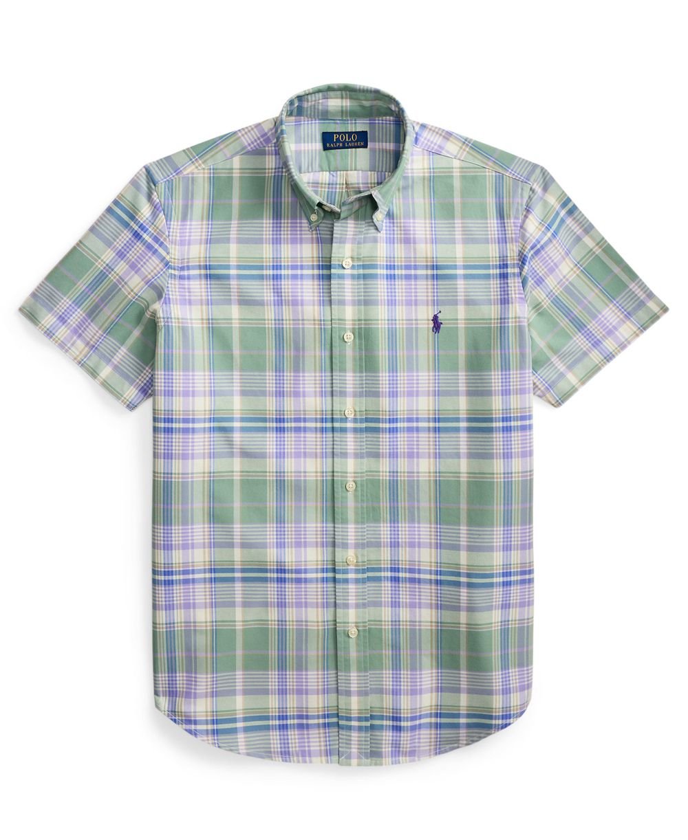 Classic Fit Plaid Oxford Shirt