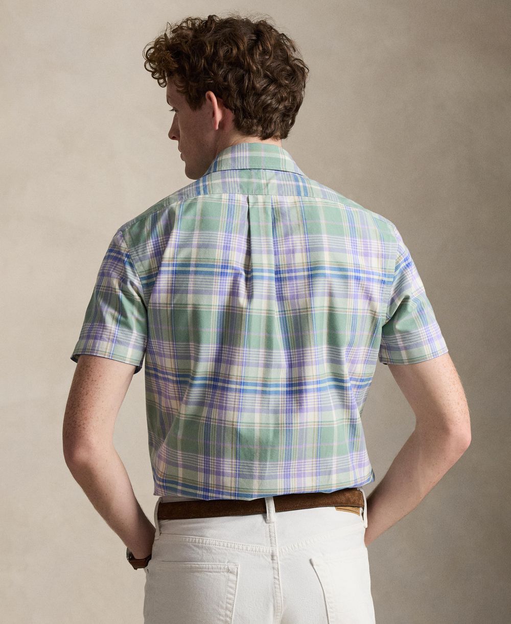 Classic Fit Plaid Oxford Shirt