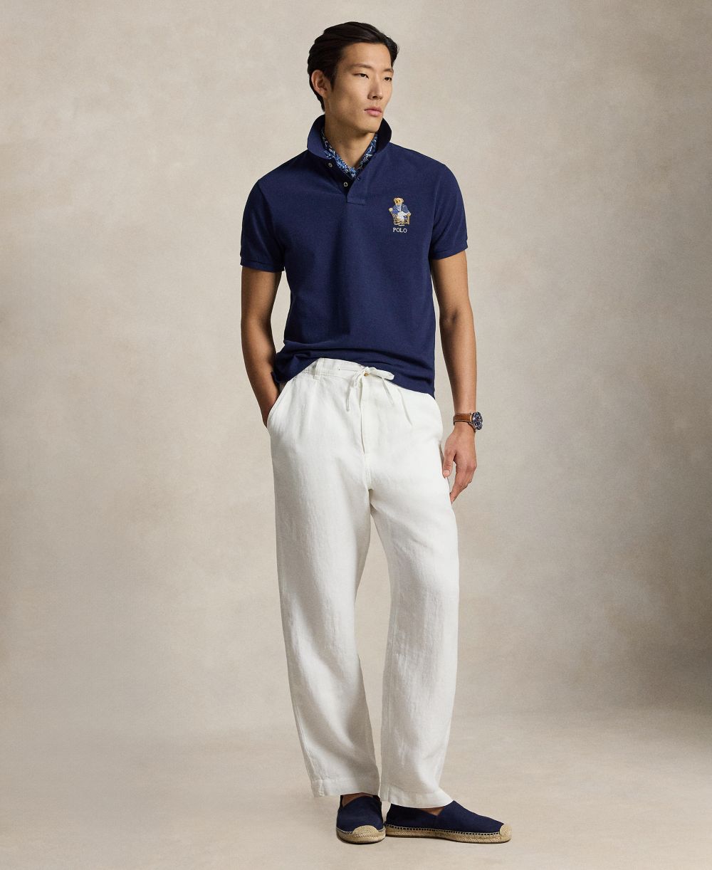 Men's Custom Slim-Fit Polo Bear Polo Shirt