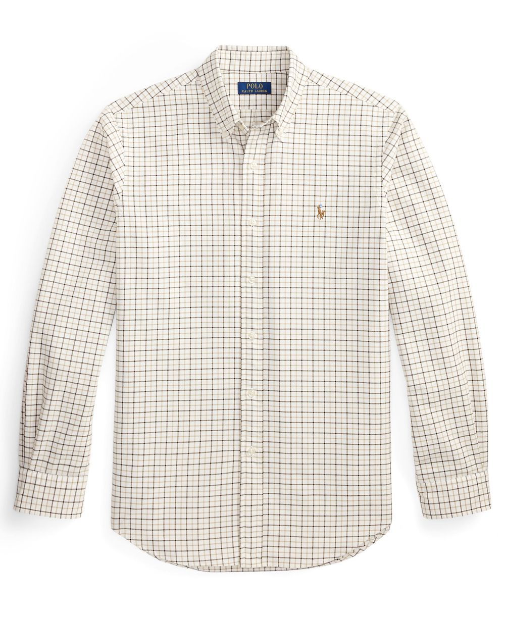Men's Classic Fit Plaid Brushed Oxford Shirt