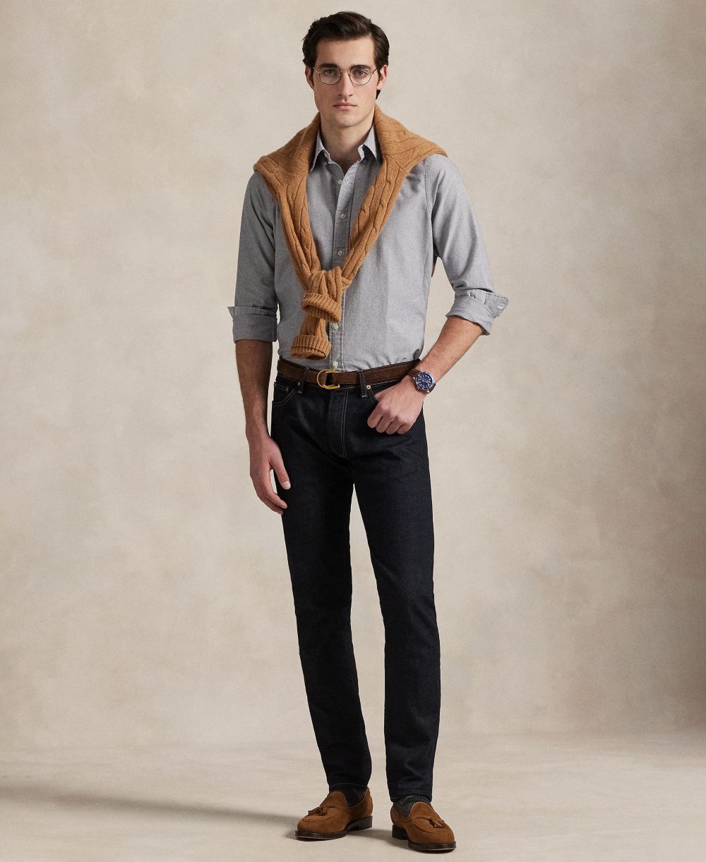Men's Long-Sleeve Oxford Shirt