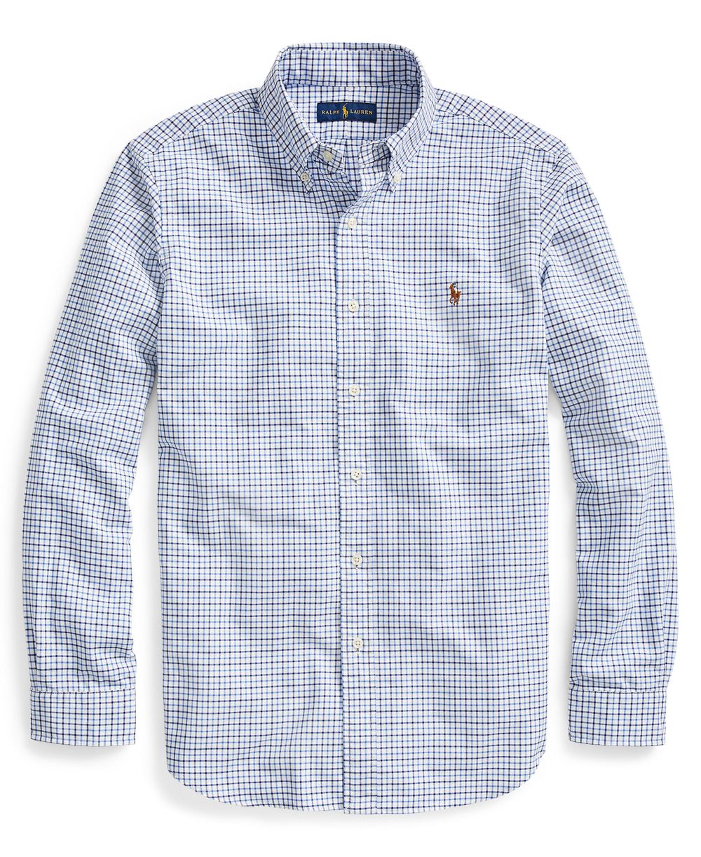 Men's Classic Fit Plaid Brushed Oxford Shirt