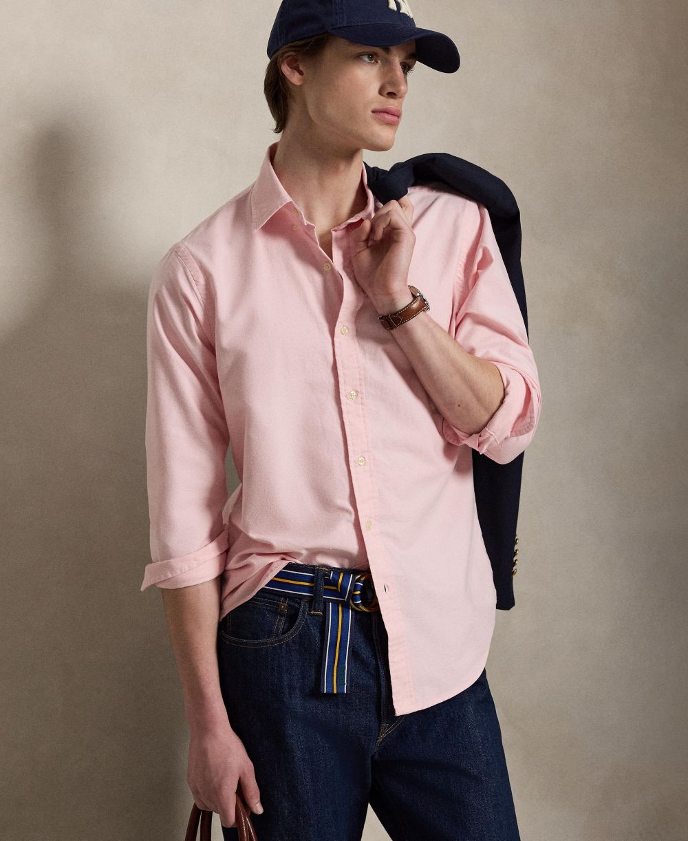 Men's Classic Fit Plaid Brushed Oxford Shirt