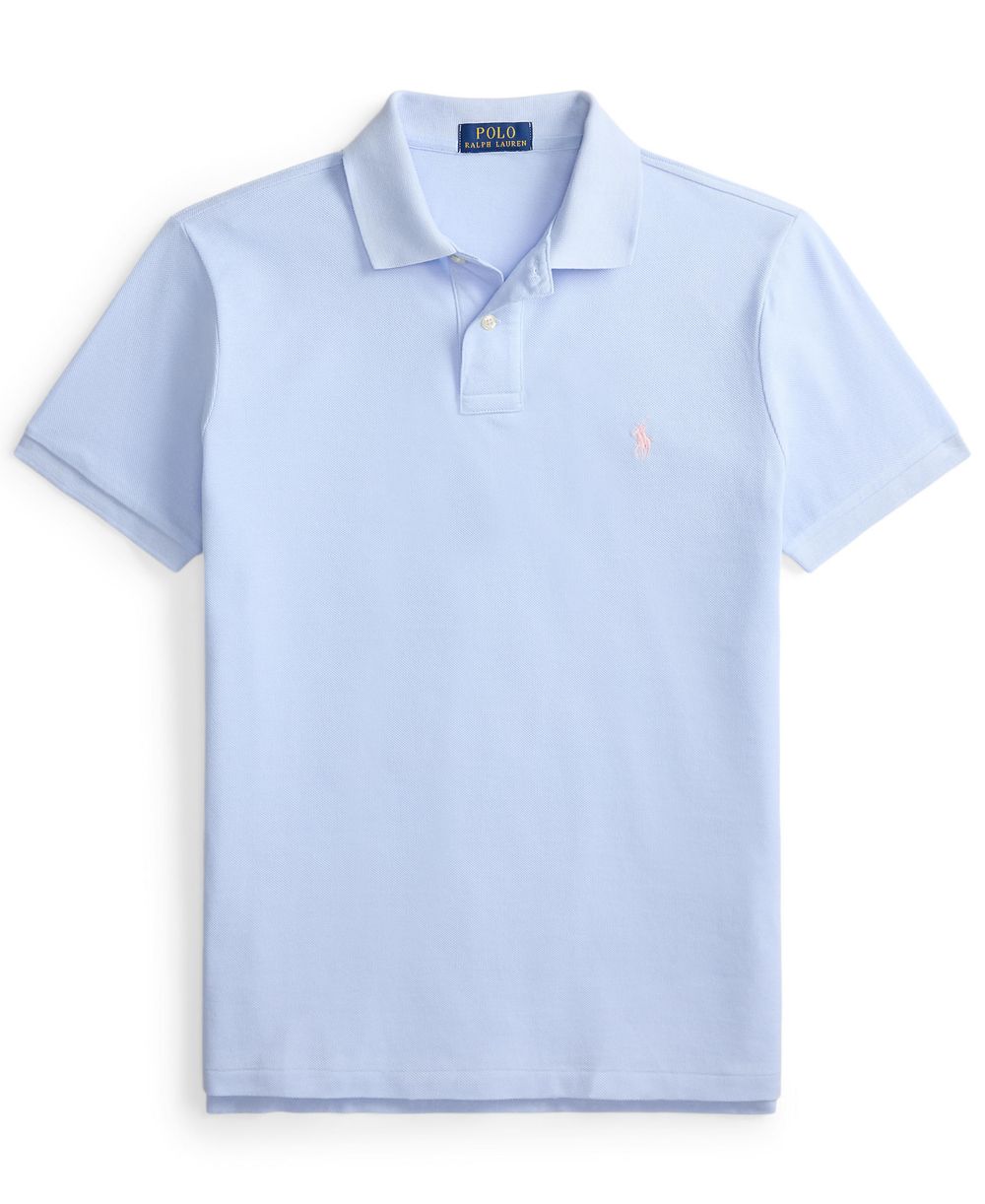 Men's Custom Slim-Fit Mesh Polo Shirt