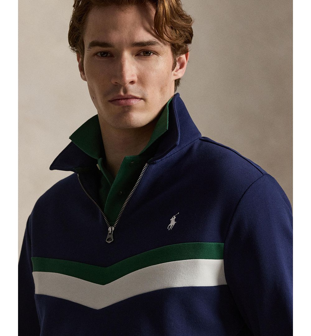 Men's Double-Knit Quarter-Zip Sweatshirt