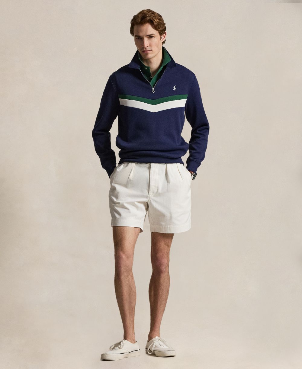 Men's Double-Knit Quarter-Zip Sweatshirt