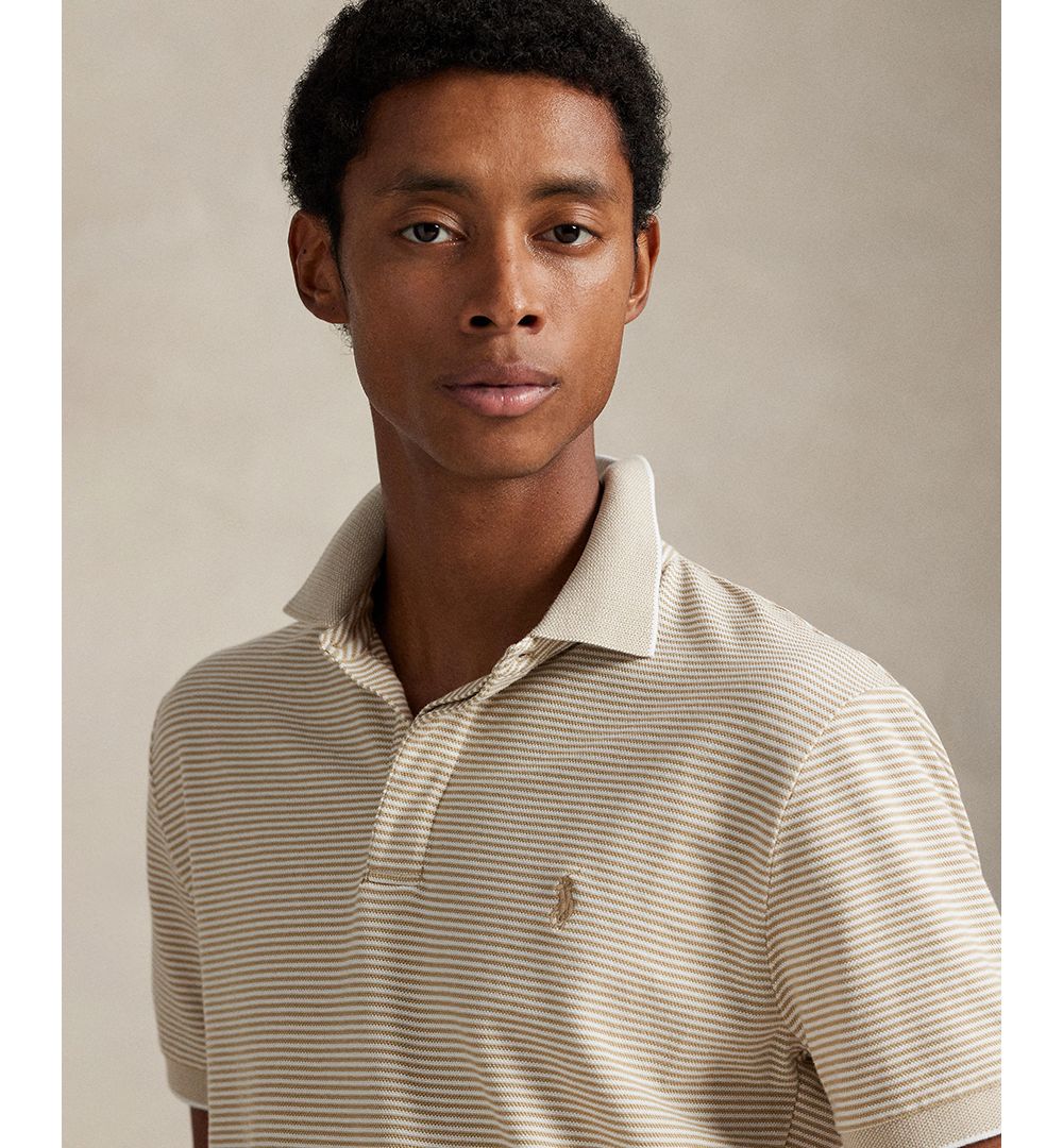 Men's Classic-Fit Stretch Oxford Mesh Polo Shirt