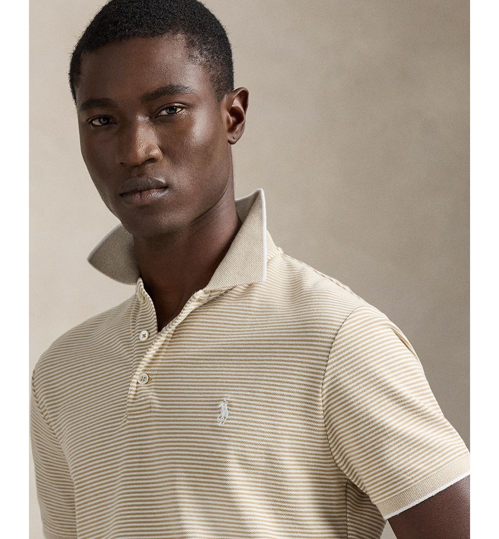 Men's Classic-Fit Stretch Oxford Mesh Polo Shirt