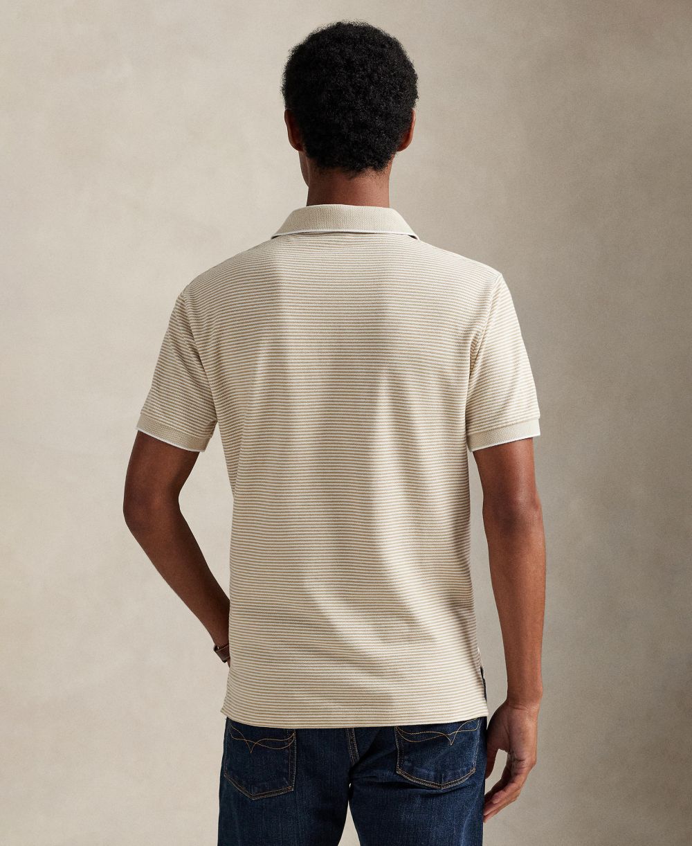 Men's Classic-Fit Stretch Oxford Mesh Polo Shirt