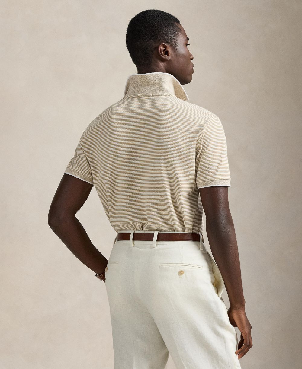 Men's Classic-Fit Stretch Oxford Mesh Polo Shirt