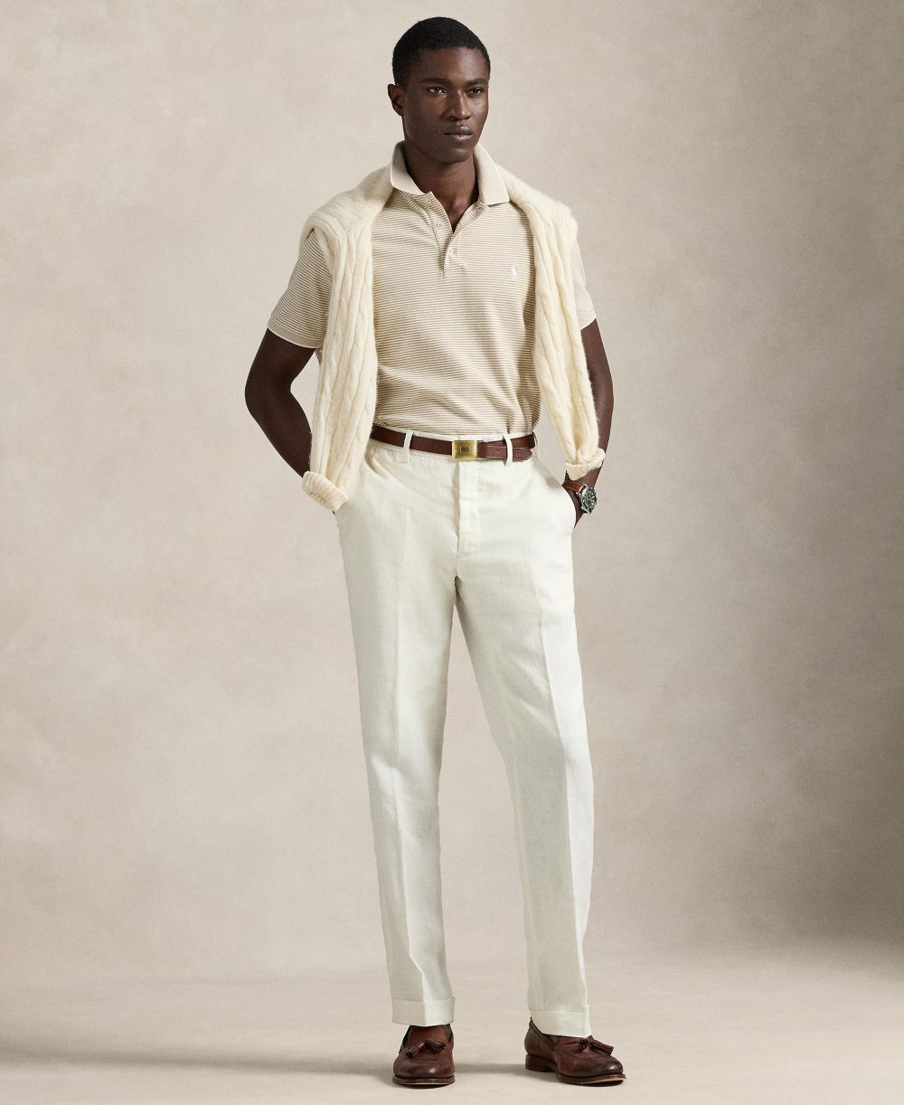 Men's Classic-Fit Stretch Oxford Mesh Polo Shirt
