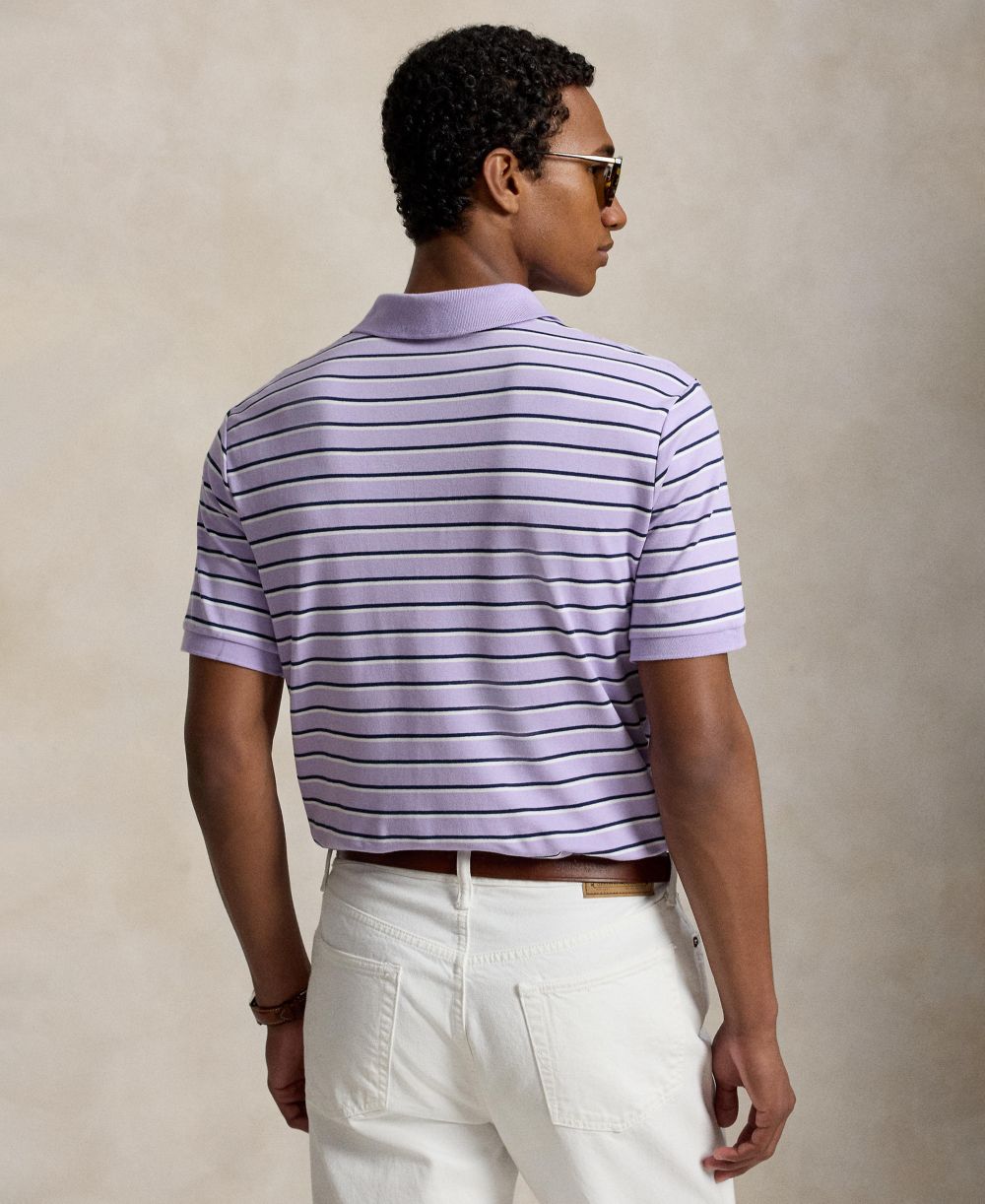 Men's Short-Sleeve Classic-Fit Stripe Polo Shirt
