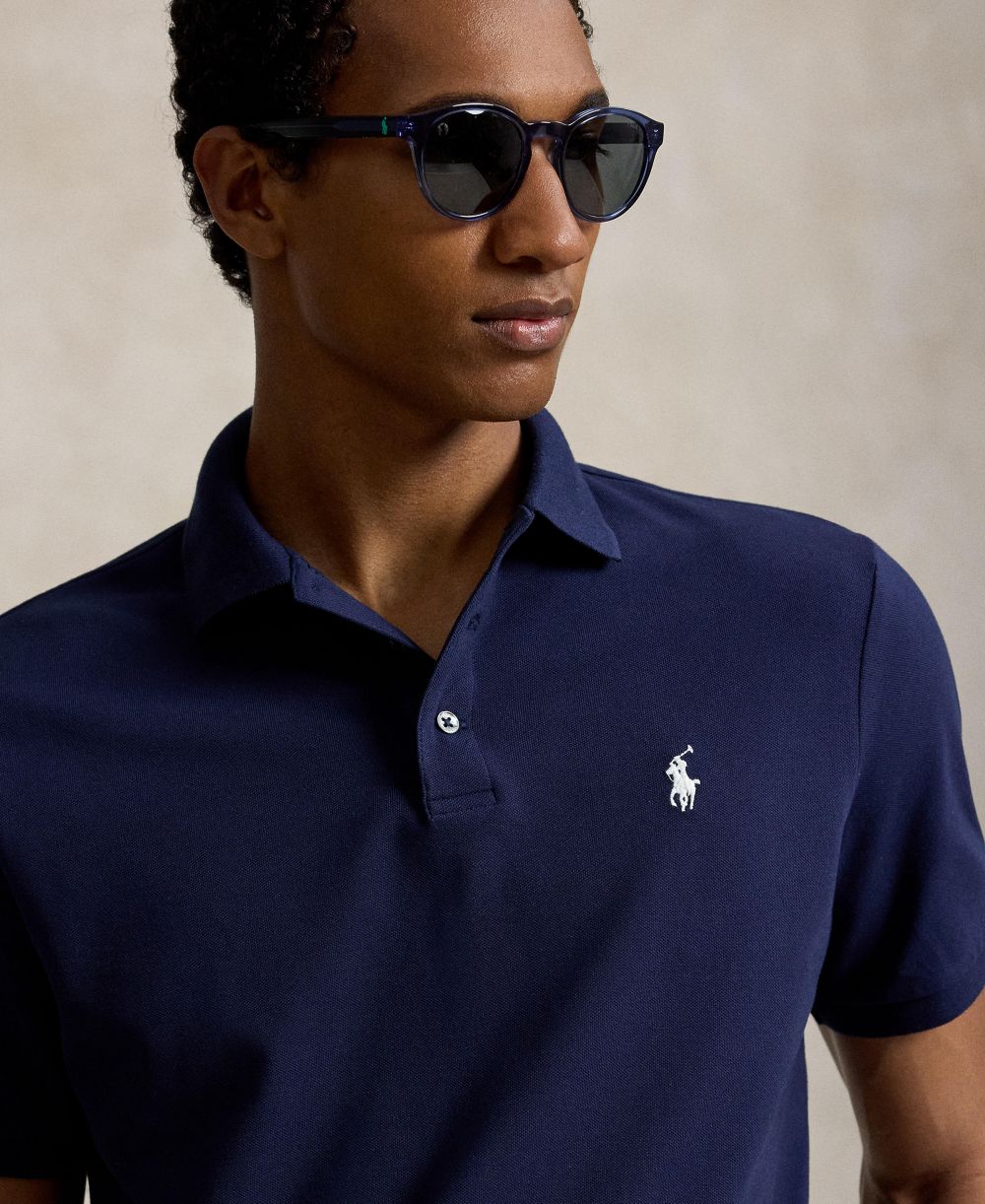 Men's Classic-Fit Stretch Mesh Polo Shirt