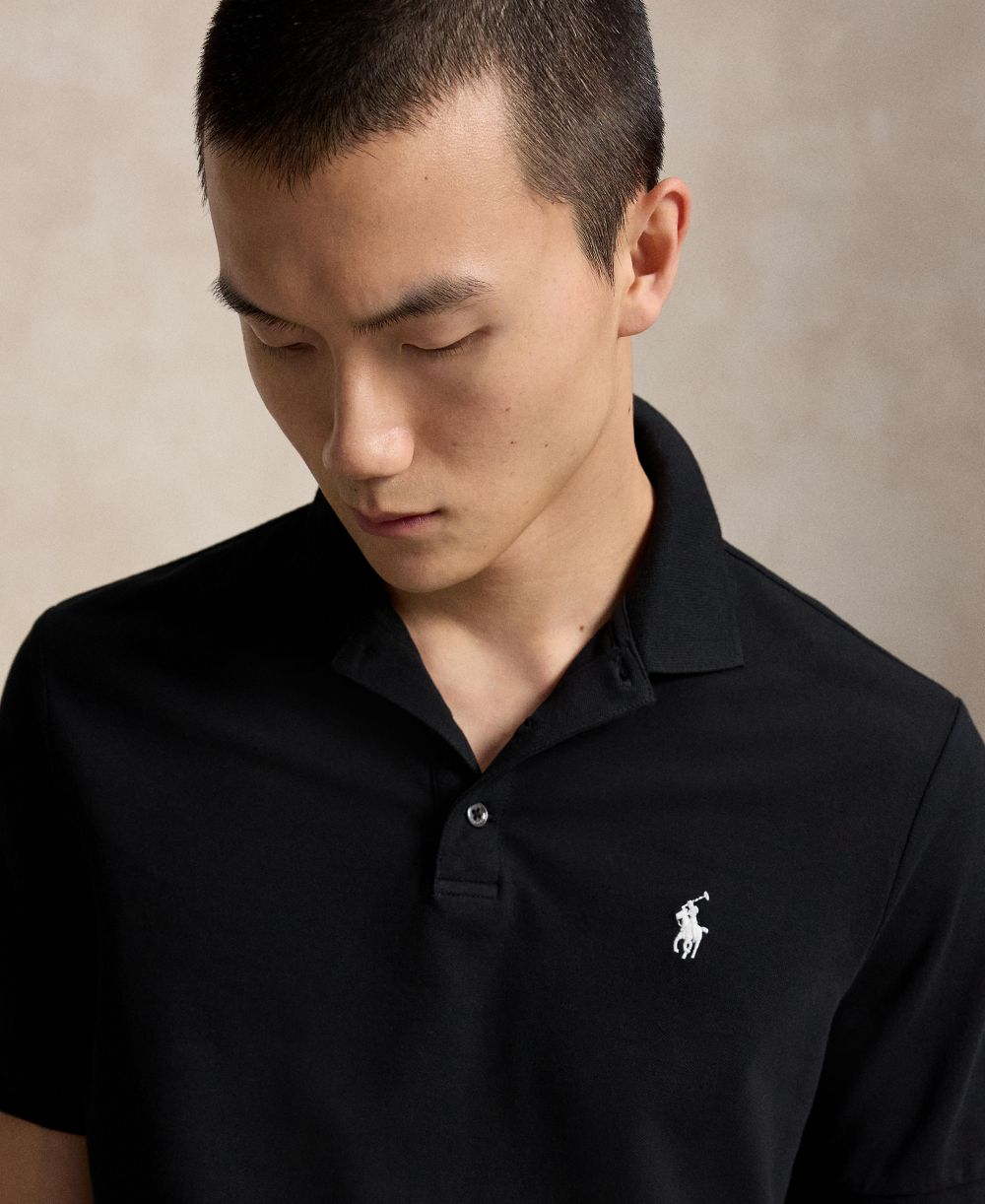 Men's Classic-Fit Stretch Mesh Polo Shirt