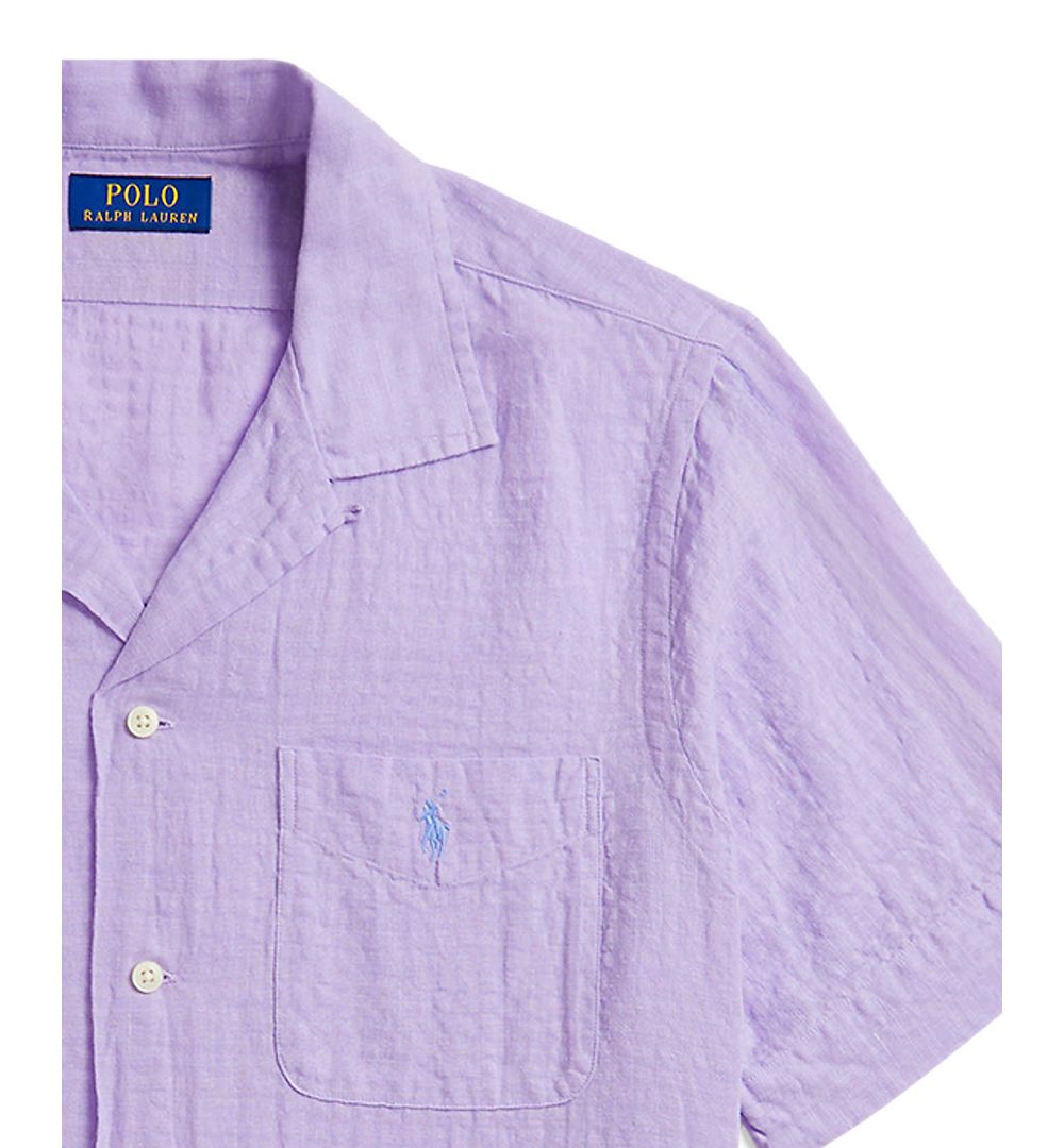 Classic-Fit Linen-Blend Seersucker Shirt